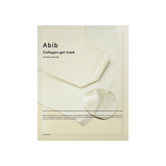 ABIB Collagen Gel Mask Jericho Rose Jelly is a deeply hydrating gel sheet mask that helps firm, soothe, and revitalize tired skin. Infused with Collagen Extract, Ceramide NP, and Jericho Rose Extract, it strengthens the skin barrier while delivering intense moisture. Enriched with Niacinamide, Panthenol, and Peptides, it leaves your skin plump, smooth, and radiant after just one use.
