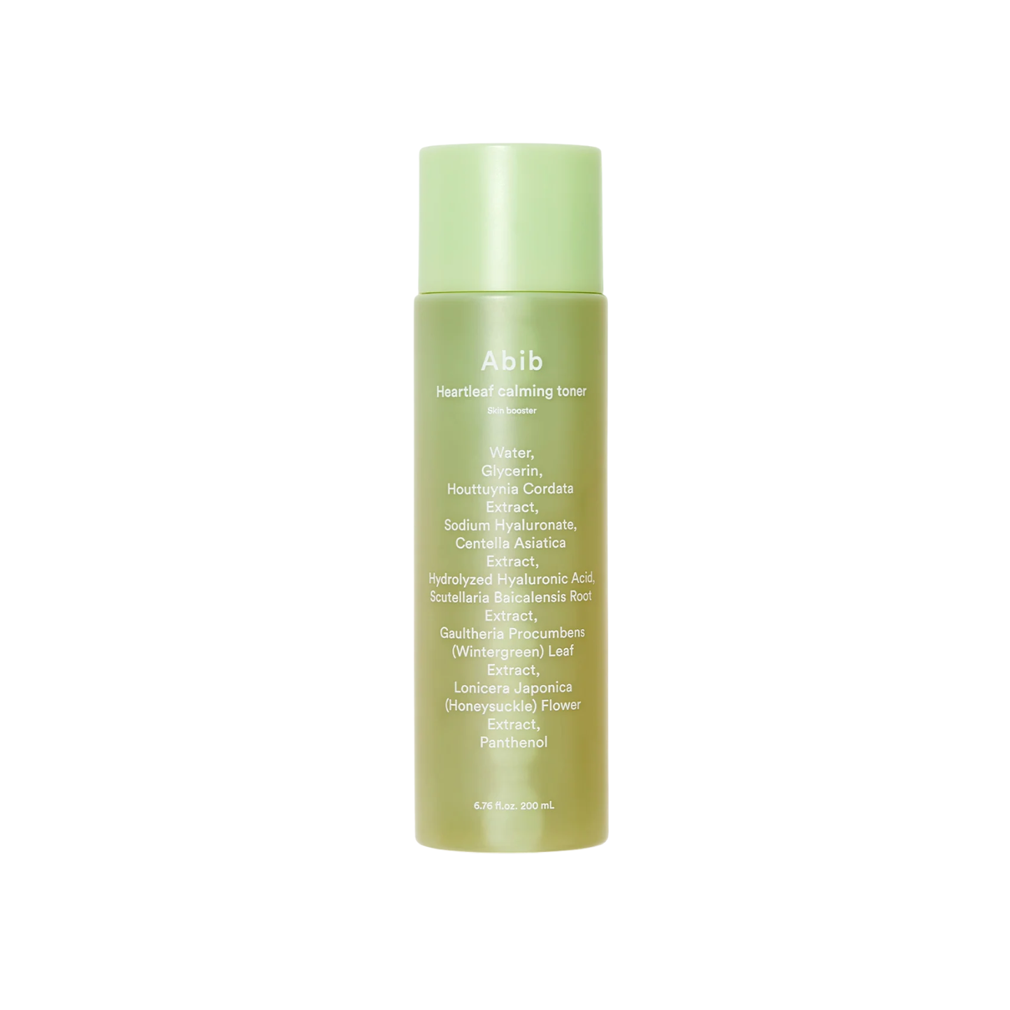 ABIB Heartleaf Calming Toner Skin Booster is a lightweight hydrating toner that helps soothe sensitivity and restore moisture. With a high concentration of Heartleaf Extract, it supports sebum balance and skin comfort, while Hyaluronic Acid provides deep hydration for a smooth, refreshed finish. Hypoallergenic tested and suitable for daily use.