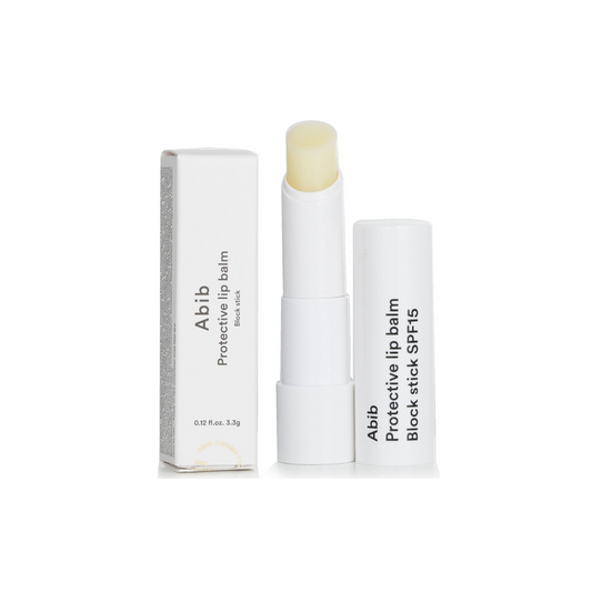 ABIB Protective Lip Balm Block Stick offers SPF15 protection to shield your lips from harmful UV rays while keeping them soft and hydrated. Enriched with nourishing ingredients like Shea Butter, Sweet Almond Oil, Jojoba Esters, and Meadowfoam Seed Oil, this balm deeply moisturizes and soothes dry lips. Infused with luxurious oils such as Rosa Damascena Flower Oil, Evening Primrose Oil, and Camellia Japonica Seed Oil, it provides antioxidant benefits and a smooth, non-sticky finish. Perfect for daily use to