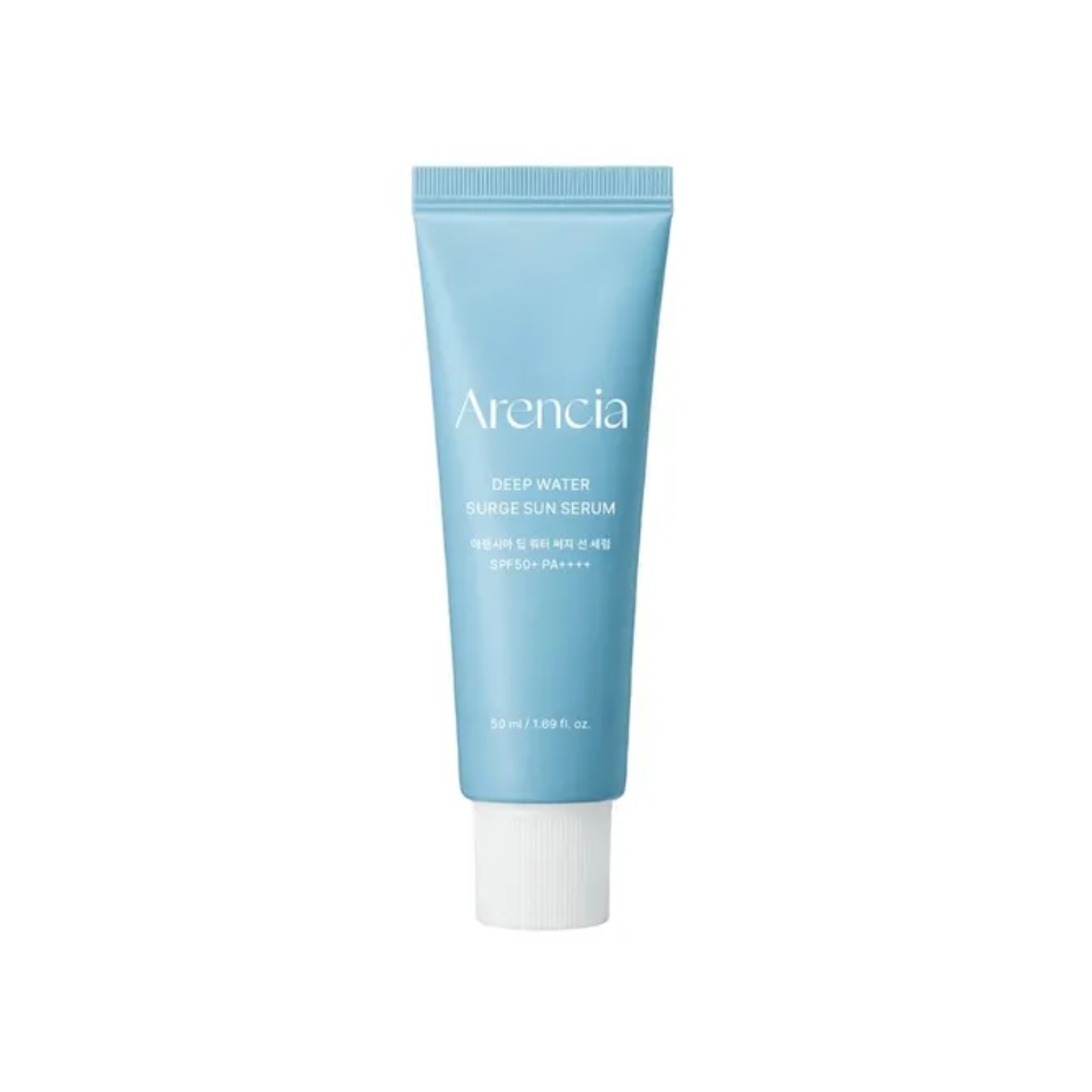 ARENCIA Deep Water Surge Sun Serum is a lightweight sunscreen serum that delivers powerful UV protection with SPF50+ PA++++ while deeply hydrating the skin. The refreshing, serum-like texture absorbs quickly with a clear finish, leaving no heaviness or stuffiness. Formulated with five types of Peptides, Panthenol, and soothing botanical extracts, it helps strengthen the skin barrier, improve elasticity, and keep skin calm and moisturized throughout the day.
