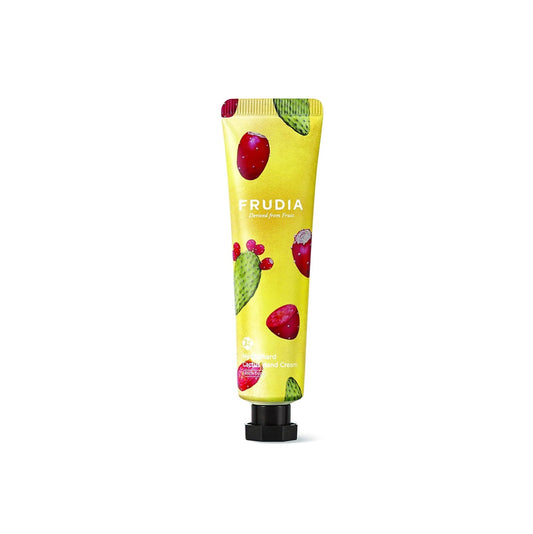 FRUDIA My Orchard Cactus Hand Cream is a super hydrating hand cream that really takes care of your hands. Packed with Cactus Extract, it gives your skin a serious moisture boost and helps calm dry, rough patches. Plus, with Shea Butter in the mix, your hands will stay moisturized for hours, feeling soft and smooth. Vitamin E adds an extra layer of protection, fighting off environmental damage and helping to repair your skin. This hand cream soaks in fast and doesn’t leave any greasy feel, making it a great