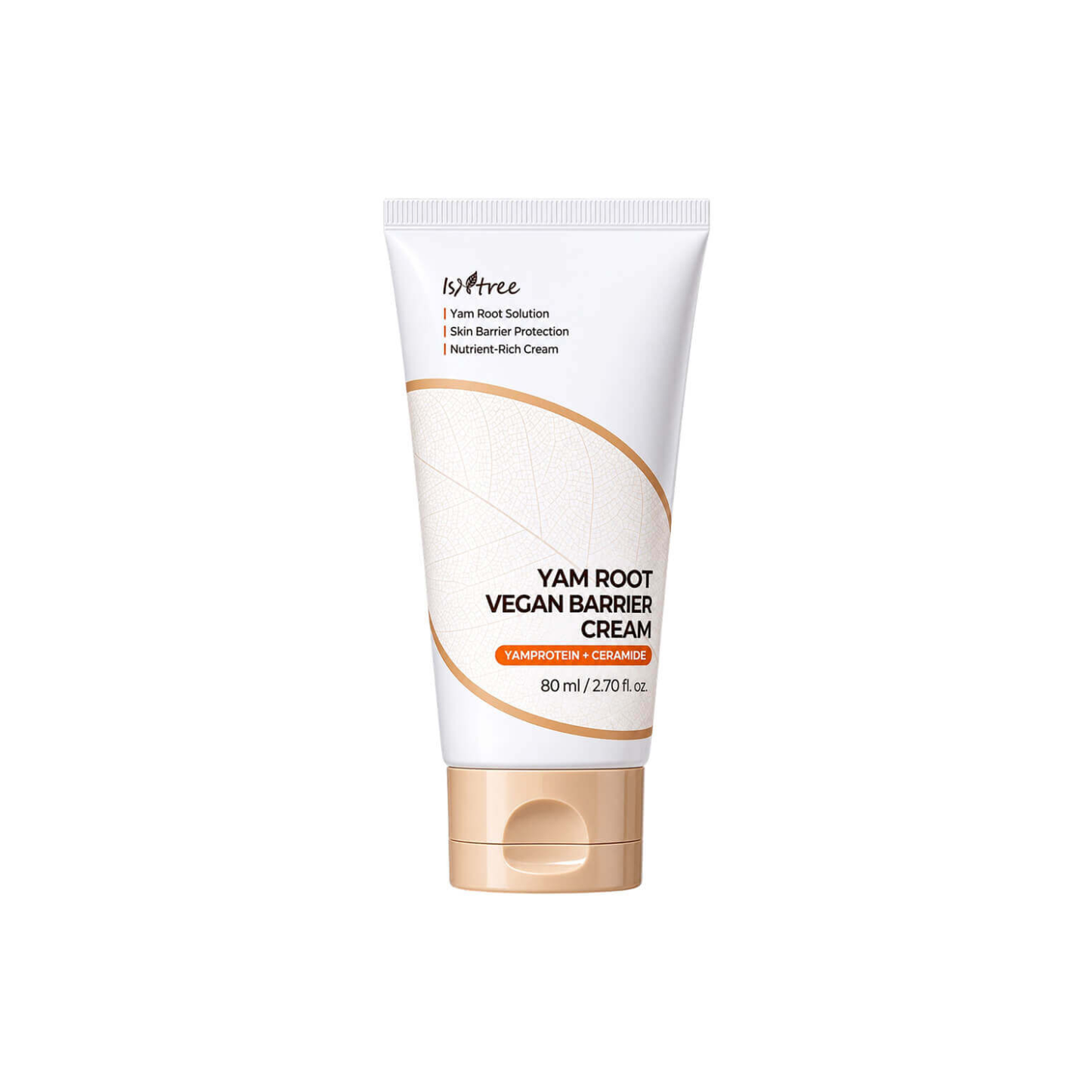 ISNTREE Yam Root Vegan Barrier Cream is a nourishing vegan moisturizer designed to comfort dry, sensitive, and weakened skin. Infused with Yam Root Extract, Ceramides, Panthenol, Squalane, Niacinamide, Sodium Hyaluronate, and Ectoin, it helps deliver deep moisture while supporting the skin’s natural protective barrier. This cream is ideal for skin that feels tight, rough, or easily irritated and needs extra care.