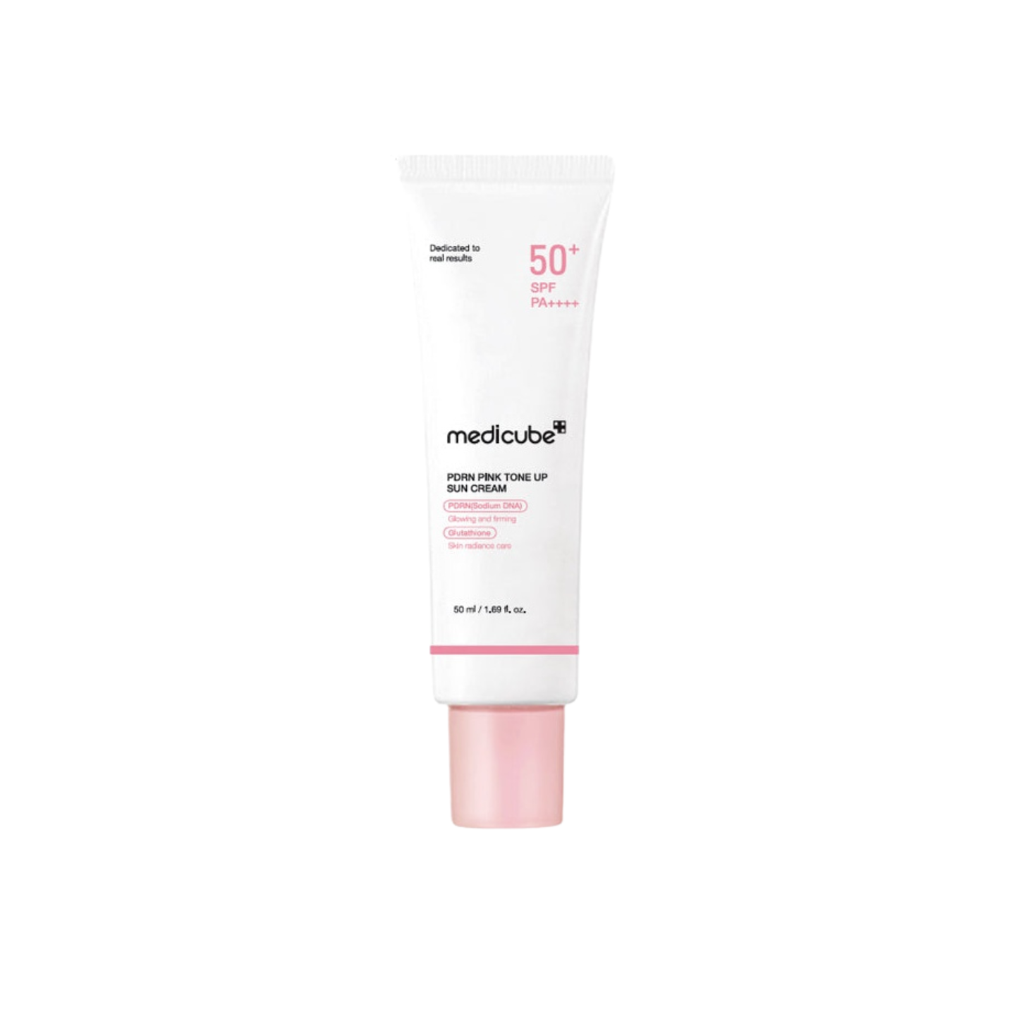 MEDICUBE PDRN Pink Tone Up Sun Cream is a brightening, tone-correcting sunscreen that protects and enhances your skin’s natural glow. Enriched with PDRN (Sodium DNA), Niacinamide, and Glutathione, it brightens dull skin and improves overall radiance. A blend of Hyaluronic Acids and Collagen provides deep hydration, while SPF protection shields against UV damage. This lightweight, non-greasy formula smooths, hydrates, and leaves a soft pink tone-up finish for a fresh, luminous complexion.