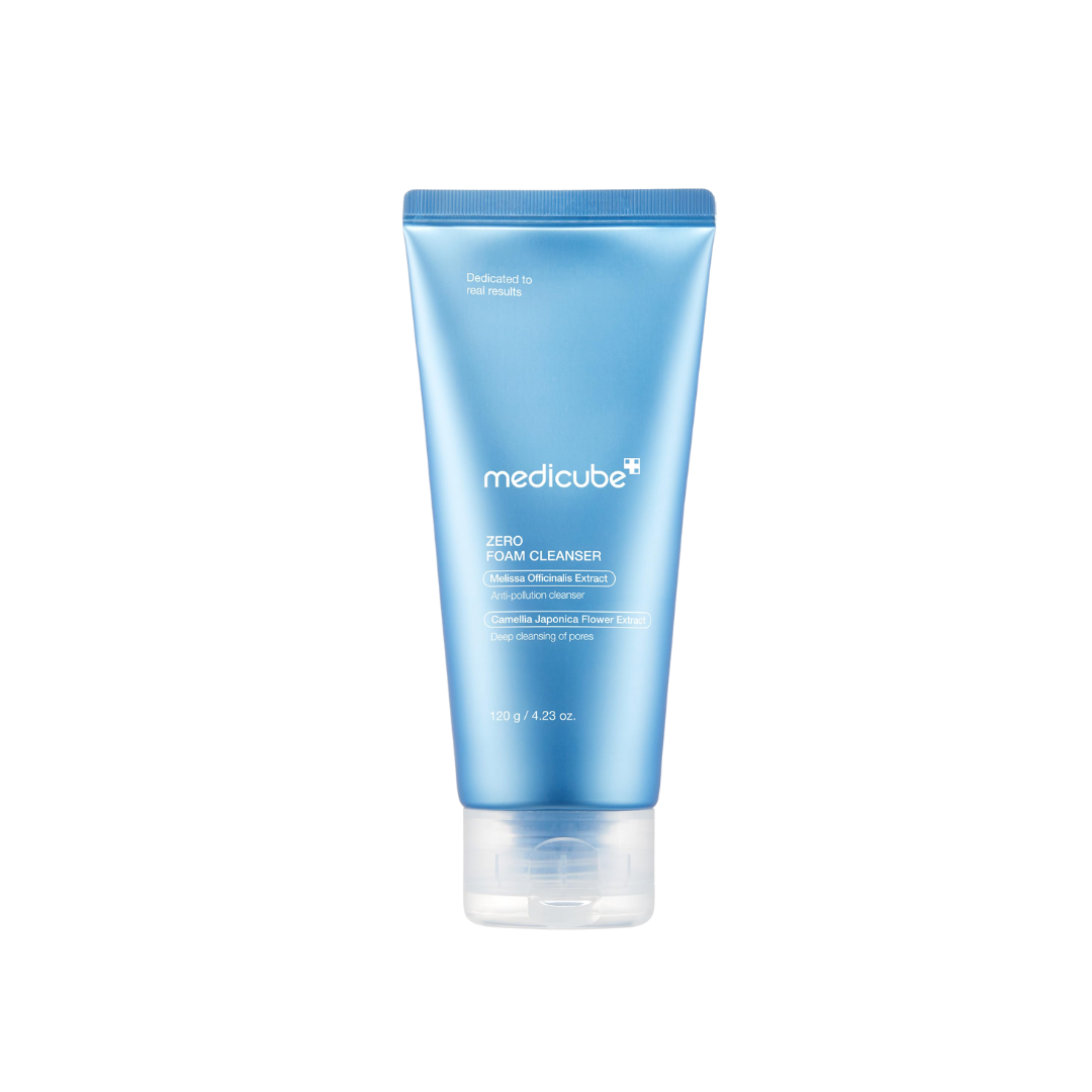 MEDICUBE Zero Foam Cleanser is a deep-cleansing face wash that removes excess oil, dirt, and impurities without over-drying. Formulated with Glycerin, Wintergreen Leaf Extract, and soothing botanicals like Portulaca and Camellia, it helps keep pores clear while leaving skin feeling fresh, smooth, and balanced. Perfect for daily use on oily or combination skin.