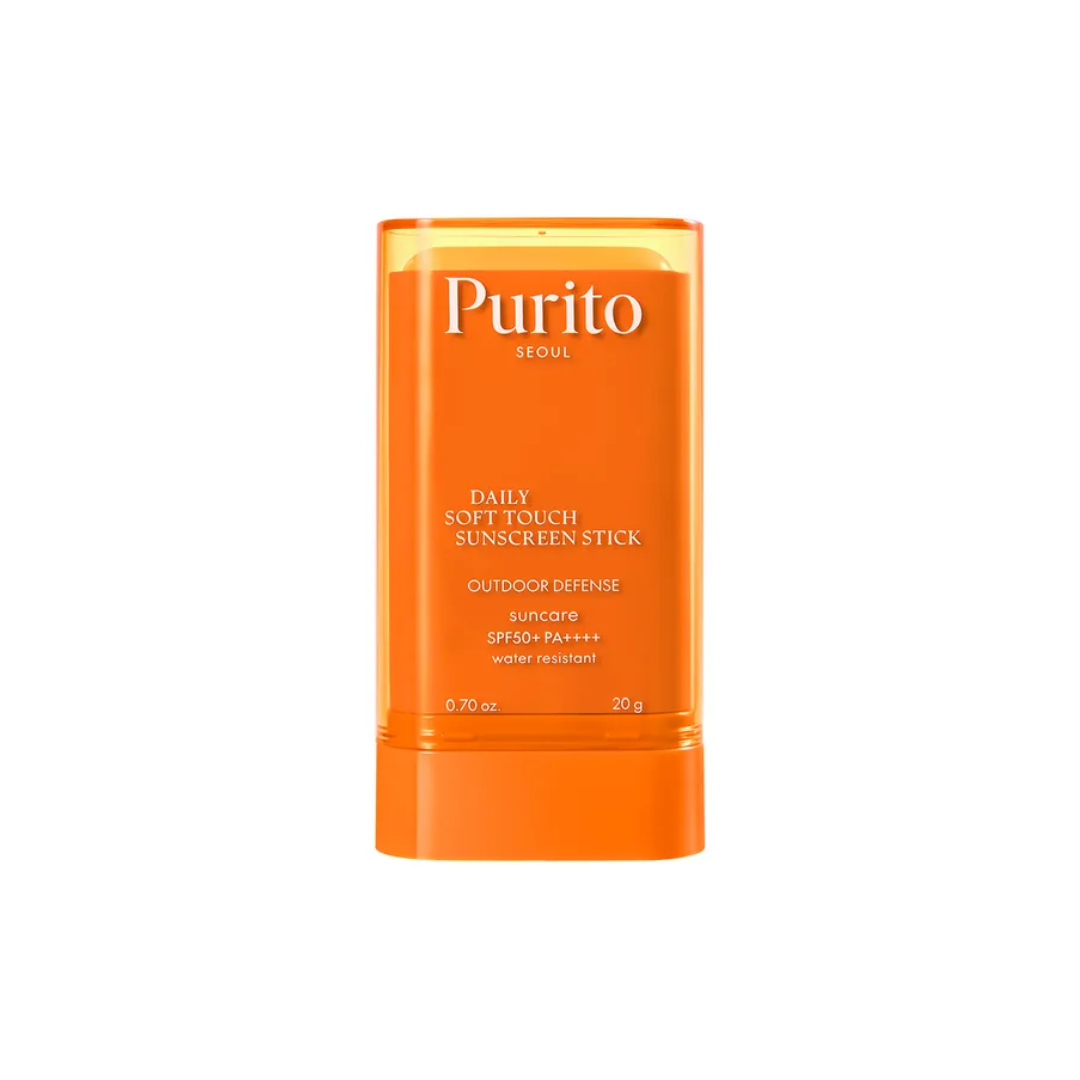 PURITO SEOUL Daily Soft Touch Sunscreen Stick offers high SPF protection in a convenient stick format. Enriched with Aloe Barbadensis Leaf Extract and Licorice Root Extract, this sunscreen soothes and protects the skin from harmful UV rays while maintaining hydration. Perfect for quick, everyday application, it leaves your skin feeling soft and protected without any greasiness.