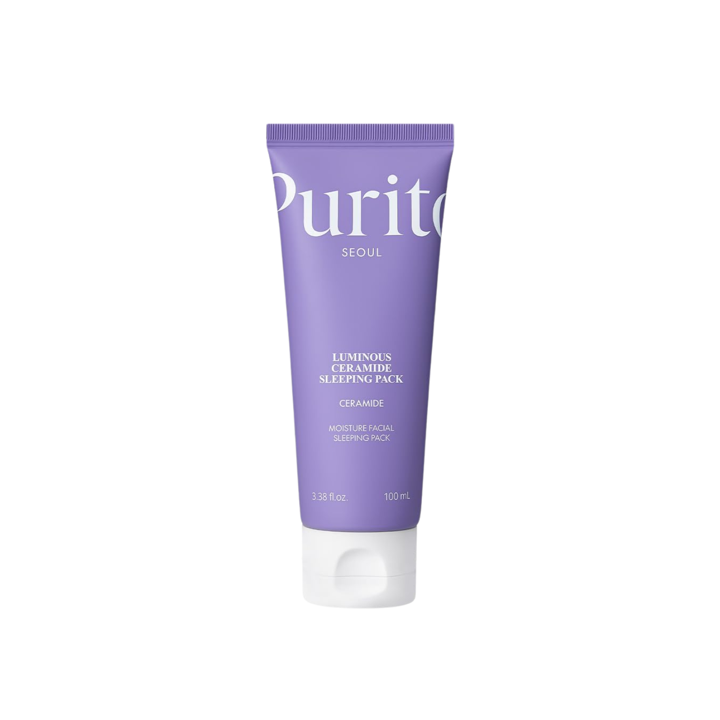 PURITO SEOUL Luminous Ceramide Sleeping Pack is a hydrating overnight mask designed to nourish the skin and support a healthy skin barrier. Formulated with Ceramide NP, Squalane, and Jojoba Oil, it helps lock in moisture while improving skin comfort and elasticity. Centella Asiatica Extract and Madecassoside calm and soothe the skin, while Hyaluronic Acid provides deep hydration. The rich yet non-heavy texture absorbs overnight, leaving skin soft, smooth, and refreshed. 