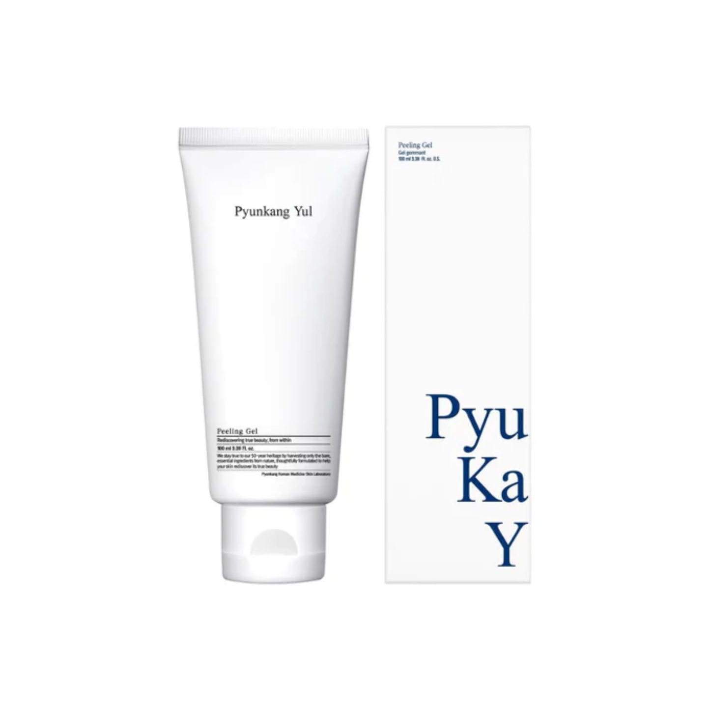 PYUNKANG YUL Peeling Gel is a gentle exfoliating gel designed to remove dead skin cells, smooth rough texture, and refresh the complexion. Formulated with Papaya Fruit Extract and Betaine Salicylate, it helps refine the skin and clear buildup without feeling harsh. Centella Asiatica, Licorice Root Extract, and Tea Tree Leaf Extract help soothe and calm the skin, while Ceramide NP and Sodium Hyaluronate support hydration and the skin barrier. Suitable for all skin types, including sensitive skin.