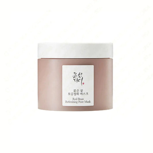 BEAUTY OF JOSEON Red Bean Refreshing Pore Mask is a cooling wash-off mask formulated with Red Bean Extract and Powder to help absorb excess sebum and gently exfoliate the skin. Infused with Kaolin Clay and fruit extracts like Pear and Strawberry, it helps purify pores and smooth skin texture without over-drying. Ideal for oily or combination skin seeking a refreshed, clear look.