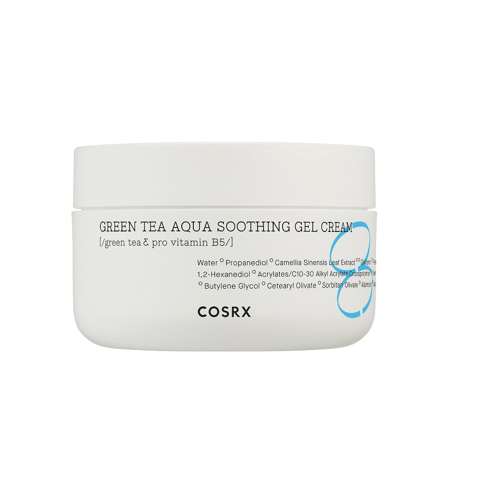 COSRX Green Tea Aqua Soothing Gel Cream 50ml - K-SKIN BOUTIQUE authentic korean skincare toronto ottawa calgary montreal vancouver canada natural organic vegan cruelty-free cosmetics kbeauty free shipping clean beauty skin routine makeup