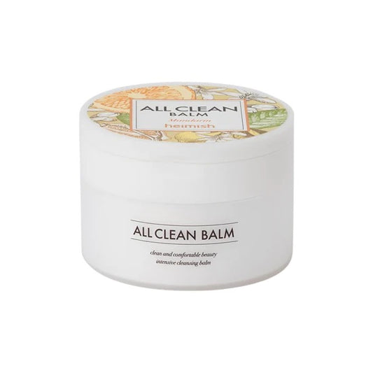 HEIMISH All Clean Balm Mandarin is a refreshing cleansing balm that effortlessly removes makeup and impurities. Infused with Bitter Orange Leaf Oil, Turmeric, and a blend of Mandarin extracts, it provides a soothing cleanse with a hint of citrus aroma. Shea Butter and Moringa Seed Oil nourish and hydrate, leaving your skin soft, clean, and revitalized. Perfect for all skin types, this balm ensures a smooth, radiant finish after cleansing.