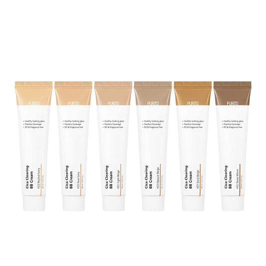 PURITO Cica Clearing BB Cream 30ml (Multiple Colors)