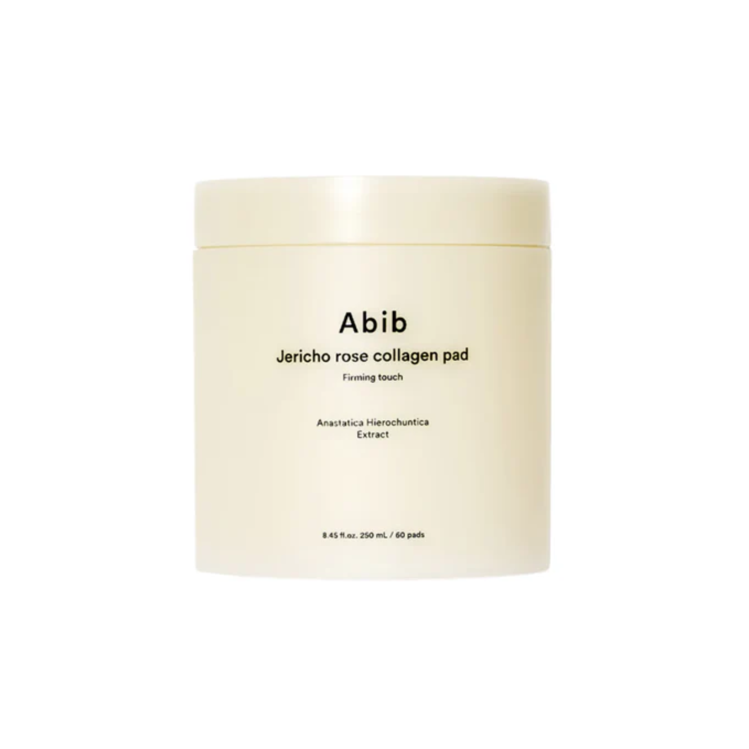 ABIB Jericho Rose Collagen Pad Firming Touch is a hydrating toner pad made to calm, moisturize, and support firmer-looking skin. Formulated with Jericho Rose, Collagen, Ceramides, Panthenol, and Hyaluronic Acid, it helps soothe sensitivity, strengthen the skin barrier, and improve the look of elasticity. The soft pad is soaked in a lightweight milky essence that leaves skin feeling smooth, refreshed, and comfortable. Suitable for all skin types, including oily skin, especially when the skin feels dehydrated