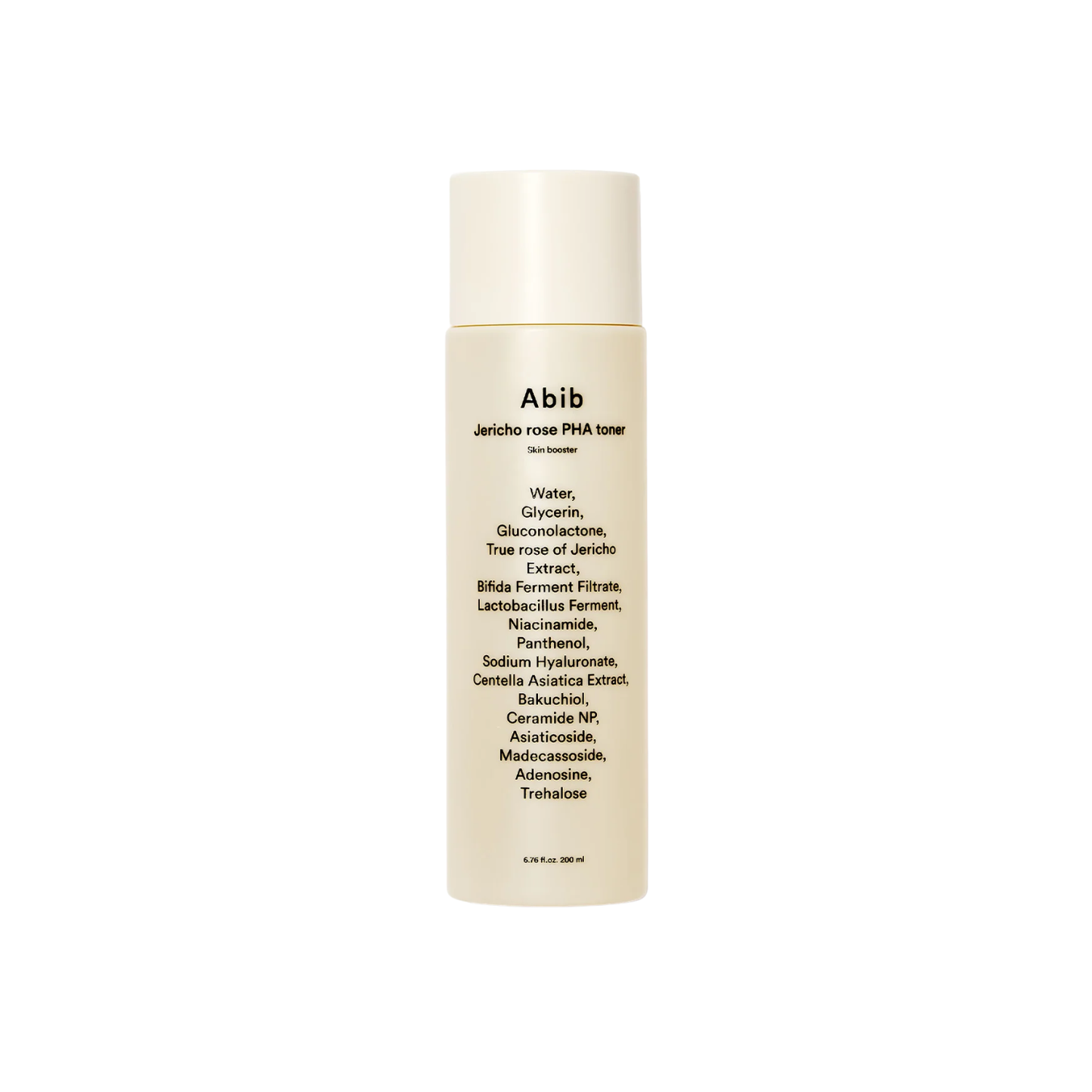 ABIB Jericho Rose PHA Toner Skin Booster is a gentle exfoliating toner designed to hydrate, smooth, and prep the skin. Formulated with PHA (Gluconolactone) for mild exfoliation, along with Jericho Rose Extract, Niacinamide, and soothing Centella Asiatica, it helps refine skin texture while supporting the moisture barrier. The lightweight formula leaves skin refreshed, balanced, and ready for the next steps of your routine.