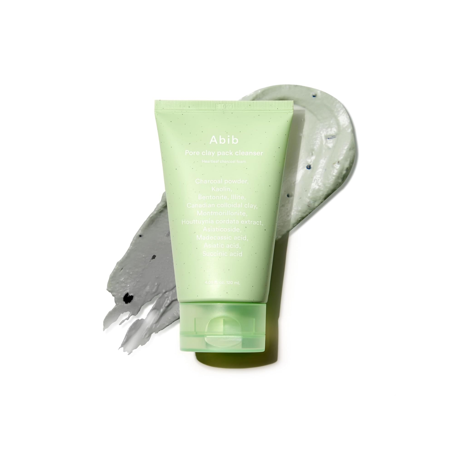 ABIB Pore Clay Pack Cleanser Heartleaf Charcoal Foam is a multi-use clay cleanser designed to deeply cleanse pores, absorb excess oil, and smooth rough texture. Formulated with Kaolin, Bentonite, 5-Type Clay Complex, Charcoal Powder, and Heartleaf Extract, it helps remove impurities, refine clogged pores, and calm the skin. Hyaluronic Acid and Beta-Glucan provide light hydration so the skin feels clean, refreshed, and balanced after use. It can be used as a wash-off clay pack or as a daily foam cleanser, ma