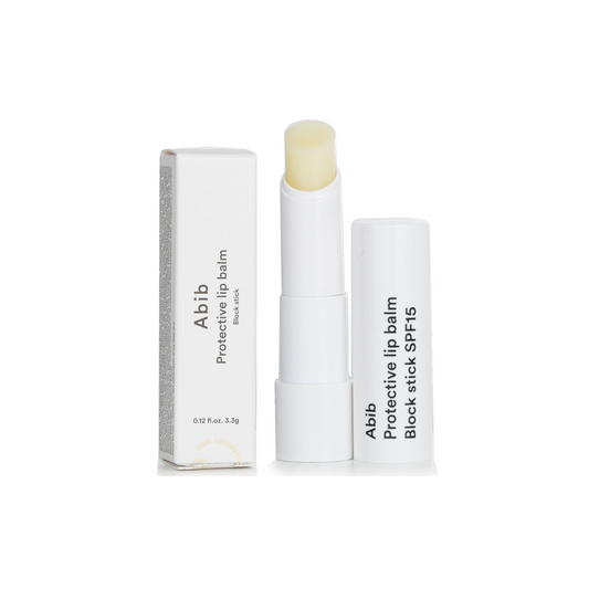 ABIB Protective Lip Balm Block Stick offers SPF15 protection to shield your lips from harmful UV rays while keeping them soft and hydrated. Enriched with nourishing ingredients like Shea Butter, Sweet Almond Oil, Jojoba Esters, and Meadowfoam Seed Oil, this balm deeply moisturizes and soothes dry lips. Infused with luxurious oils such as Rosa Damascena Flower Oil, Evening Primrose Oil, and Camellia Japonica Seed Oil, it provides antioxidant benefits and a smooth, non-sticky finish. Perfect for daily use to 