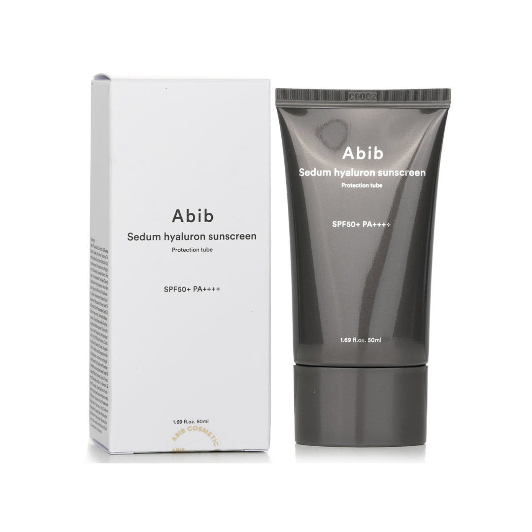 ABIB Sedum Hyaluron Sunscreen Protection Tube provides reliable sun protection with a lightweight, hydrating formula. Enriched with Sedum Sarmentosum Extract and multiple types of Hyaluronic Acid, it deeply moisturizes and soothes the skin, leaving it soft and supple. Ingredients like Panthenol and Allantoin help calm irritation, while Sunflower Seed Oil Unsaponifiables nourish and reinforce the skin barrier. Ideal for daily use, this sunscreen delivers a non-greasy finish and ensures your skin stays protec