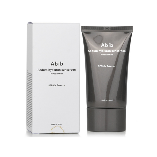 ABIB Sedum Hyaluron Sunscreen Protection Tube provides reliable sun protection with a lightweight, hydrating formula. Enriched with Sedum Sarmentosum Extract and multiple types of Hyaluronic Acid, it deeply moisturizes and soothes the skin, leaving it soft and supple. Ingredients like Panthenol and Allantoin help calm irritation, while Sunflower Seed Oil Unsaponifiables nourish and reinforce the skin barrier. Ideal for daily use, this sunscreen delivers a non-greasy finish and ensures your skin stays protec