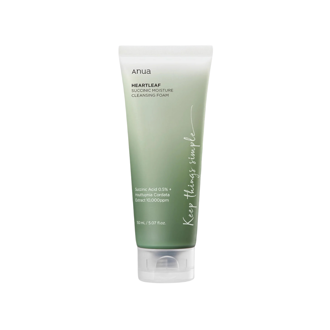 ANUA Heartleaf Succinic Moisture Cleansing Foam 