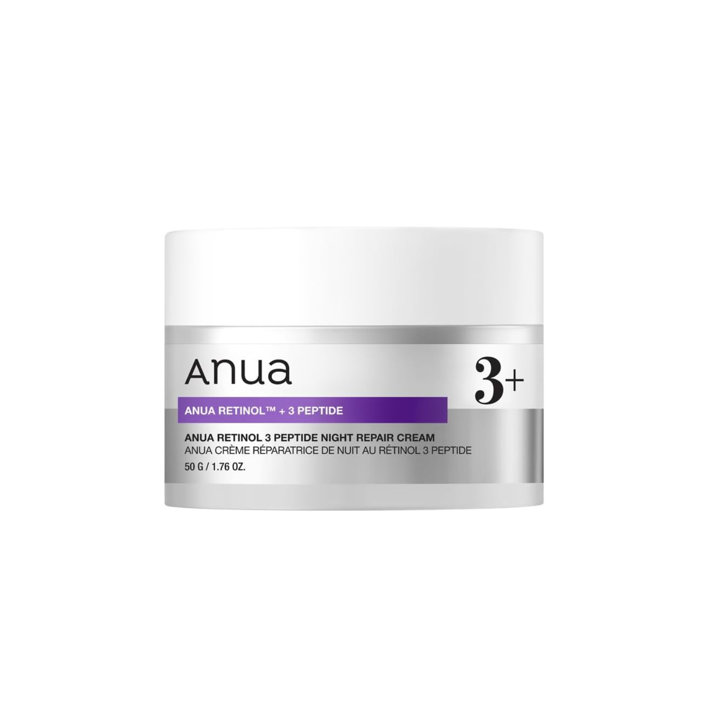 ANUA Retinol 3 Peptide Night Repair Cream is a nourishing overnight treatment designed to improve skin elasticity and reduce the appearance of fine lines. Formulated with Retinol and three types of Peptides, it helps smooth skin texture and support a firmer, more youthful look. Niacinamide and Adenosine enhance radiance, while Ceramide NP, Shea Butter, and Hyaluronic Acid provide deep hydration and strengthen the skin barrier. Enriched with Bakuchiol, Resveratrol, and Centella Asiatica Extract, it helps min
