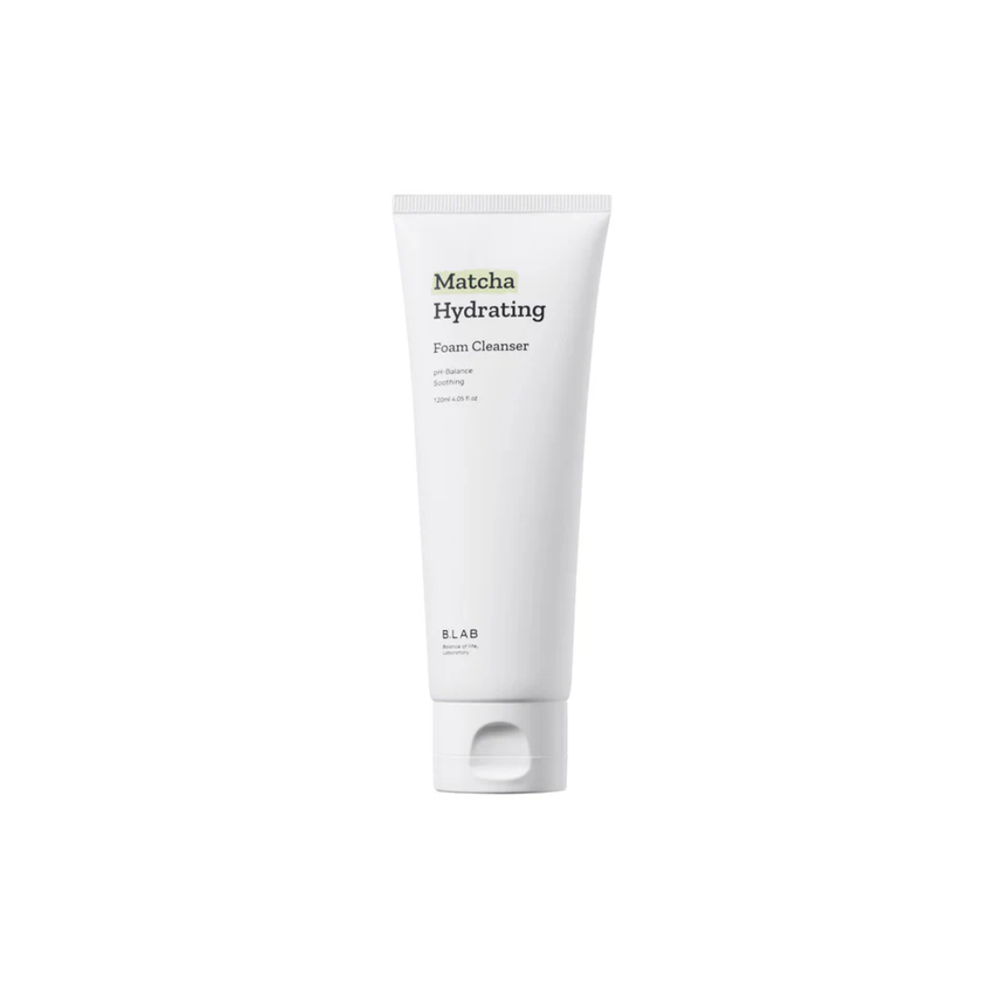 B-LAB Matcha Hydrating Foam Cleanser is a gentle, foaming cleanser that purifies the skin without stripping moisture. Infused with Matcha (Green Tea) Extract, Centella Asiatica, and Ceramide NP, it soothes, hydrates, and strengthens the skin barrier. Perfect for daily use, it leaves your skin feeling fresh, soft, and balanced.