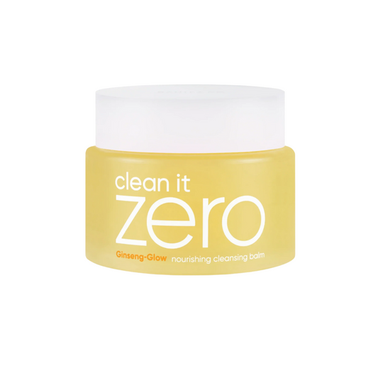 BANILA CO Clean It Zero Cleansing Balm Nourishing is a deeply moisturizing cleansing balm designed to dissolve makeup, sunscreen, and impurities while keeping the skin hydrated. Enriched with Safflower Seed Oil, Shea Butter, and Jojoba Seed Oil, it nourishes and strengthens the skin barrier. Infused with Panax Ginseng Root Extract and Oat Meal Extract, it soothes and revitalizes, leaving the skin soft and smooth. The balm’s silky texture effortlessly melts away residue, making it perfect for dry or sensitiv