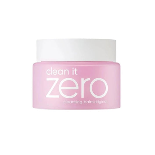 BANILA CO Clean It Zero Cleansing Balm Original is a best-selling sherbet-like balm cleanser that melts away makeup, sunscreen, and impurities in one step. Enriched with Vitamin E, Acerola Extract, and Botanical Oils, it cleanses gently without stripping the skin, leaving it soft, refreshed, and balanced. Perfect for all skin types and ideal as the first step in your double cleansing routine.