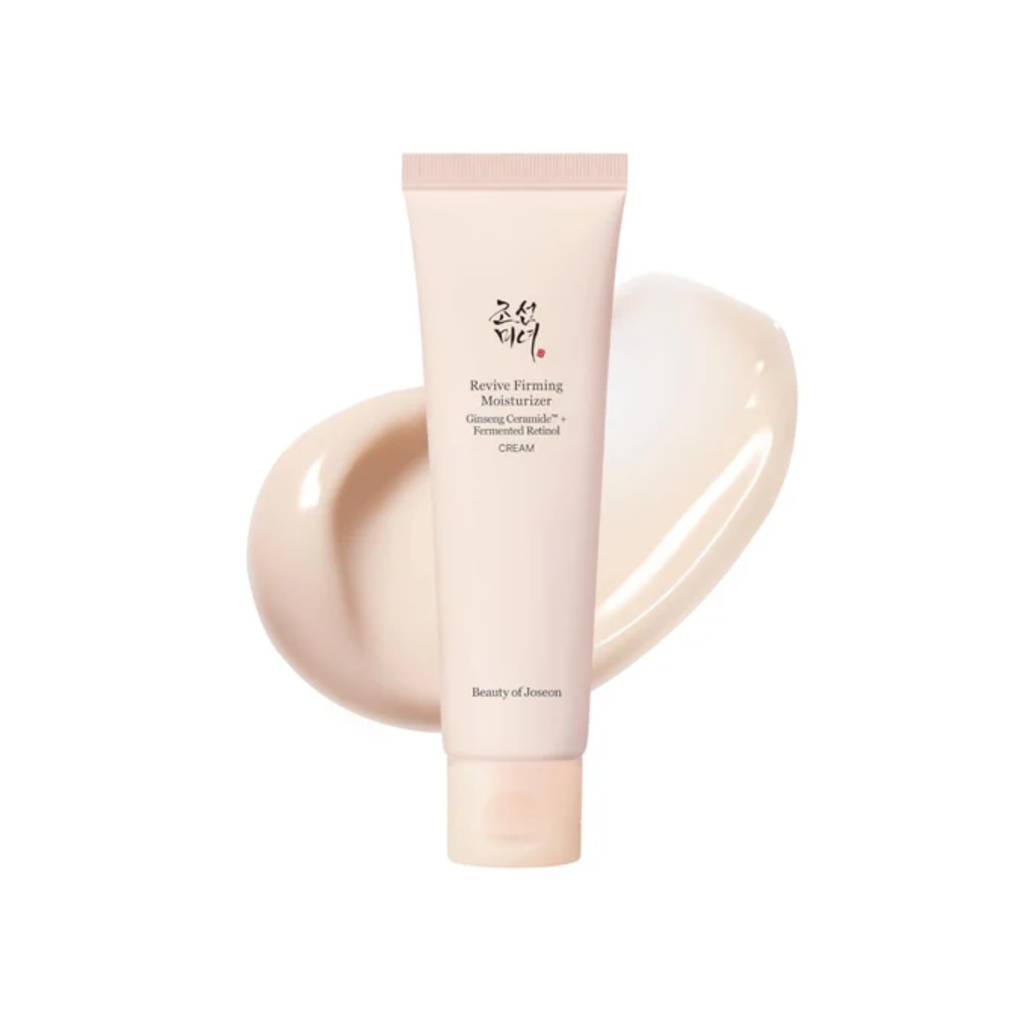 BEAUTY OF JOSEON Revive Firming Moisturizer is a lightweight gel-cream designed to hydrate, firm, and support smoother-looking skin. Formulated with fermented Retinol, Ginseng Extract, Ceramide NP, Squalane, Hyaluronic Acid, and nourishing oils, it helps improve the look of fine lines, elasticity, and dehydration while supporting the skin barrier. The fast-absorbing texture leaves skin feeling soft, plump, and refreshed without a sticky finish. Best suited for normal, dry, combination, and early-aging skin.