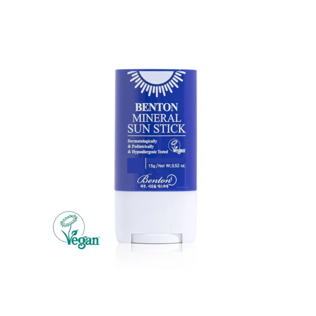 BENTON Mineral Sun Stick is a lightweight and convenient sun care solution designed to protect and nourish your skin. Enriched with Centella Asiatica Extract and its active compounds like Asiaticoside and Madecassic Acid, it soothes and calms sensitive skin. Infused with Hyaluronic Acid and Panthenol, it provides lasting hydration, while Vitamin E helps protect against environmental stressors. The smooth, non-sticky formula glides effortlessly, leaving your skin balanced, refreshed, and comfortably shielded