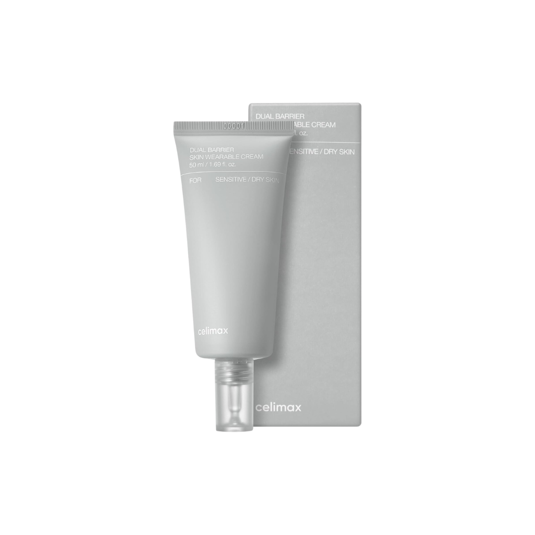 CELIMAX Dual Barrier Skin Wearable Cream is a rich yet comfortable moisturizer designed to strengthen and protect the skin barrier. Formulated with multiple Ceramides, Cholesterol, and Phytosphingosine, it helps reinforce weakened skin while locking in moisture. Panthenol and Allantoin soothe dryness and irritation, making this cream ideal for daily use when skin feels sensitive, tight, or compromised. The creamy texture wears well under makeup and keeps skin balanced throughout the day.