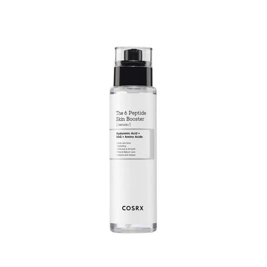 Boost your skincare with COSRX's The 6 Peptide Skin Booster Serum, a powerful formula to fight signs of aging. With six Peptides to rejuvenate and protect, Niacinamide to brighten, and Hyaluronic Acid for deep hydration, this serum firms and smooths the skin. Its lightweight, fast-absorbing texture delivers nutrients to reduce fine lines and wrinkles, perfect for all skin types seeking a youthful glow.