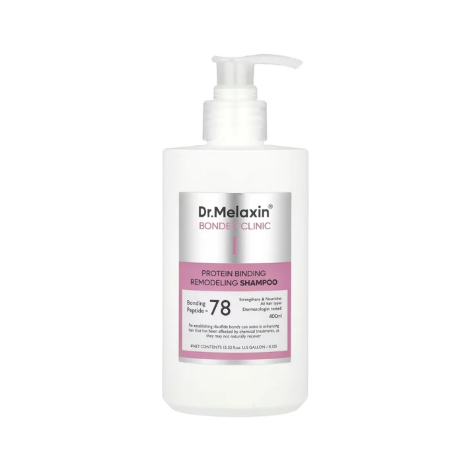 DR. MELAXIN Bondex Protein Bonding Remodeling Shampoo is a Korean strengthening shampoo made for severely damaged and stressed hair. Enriched with Bonding Peptide-78, Amino Acids, Argan Oil, and moisturizing ingredients, it helps support damaged hair, improve smoothness, and restore a healthier-looking shine. The rich lather provides effective cleansing while keeping hair soft and comfortable.