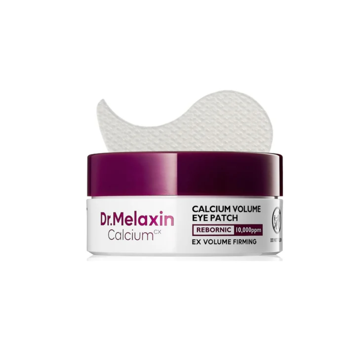 DR. MELAXIN Cemenrete Calcium Volume Eye Patch is a Korean hydrogel eye  is a Korean hydrogel eye patch designed to hydrate, smooth, and refresh the delicate under-eye area. Formulated with Calcium Lactate, Calcium Chloride, Calcium Gluconate, Niacinamide, Hydrolyzed Elastin, Collagen, Adenosine, Allantoin, and Tremella Mushroom Extract, it helps improve the look of dryness, puffiness, firmness, and tired-looking under-eyes. The cooling gel texture leaves the skin feeling soft, moisturized, and revitalized.