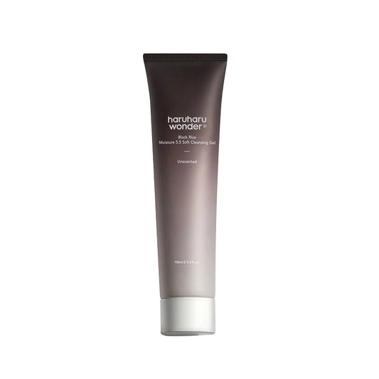 HARUHARU WONDER Black Rice Moisture 5.5 Soft Cleansing Gel is a gentle low-pH cleanser designed to remove daily impurities without leaving the skin feeling tight or dry. Formulated with Rice Extract, Beta-Glucan, Ginseng Root Extract, and Fermented Ingredients, it helps cleanse while keeping the skin soft, hydrated, and balanced. Its mild gel texture makes it ideal for daily use, especially for sensitive, dry, normal, and combination skin.