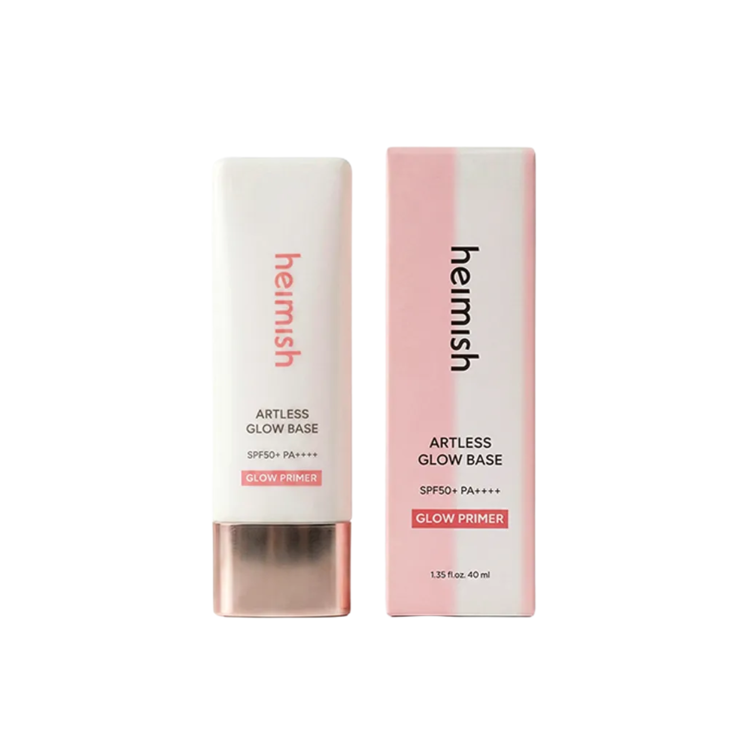 HEIMISH Artless Glow Base is a lightweight and hydrating primer designed to protect and enhance your skin. Enriched with Niacinamide and botanical extracts, it brightens and smooths while providing long-lasting moisture. With added SPF50+ PA++++ protection, this formula helps shield the skin from UV damage while creating a radiant, dewy finish. The silky texture blends effortlessly, leaving your skin glowing, even-toned, and ready for makeup. Perfect for daily use to achieve a fresh, luminous look.