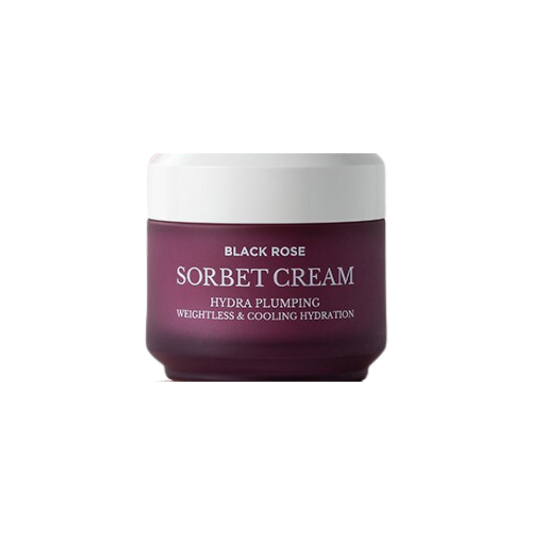 HEIMISH Black Rose Hydra Plumping Sorbet Cream delivers intense hydration and anti-aging care in a refreshing gel-like formula. Featuring Rosa Hybrid Flower Water and Hydrolyzed Collagen, it helps boost skin firmness and minimize fine lines. Enriched with Ceramides and potent peptides like Copper Tripeptide-1, this cream restores the skin barrier and leaves your complexion visibly plumper and more youthful. Ideal for nourishing and rejuvenating tired, dehydrated skin.