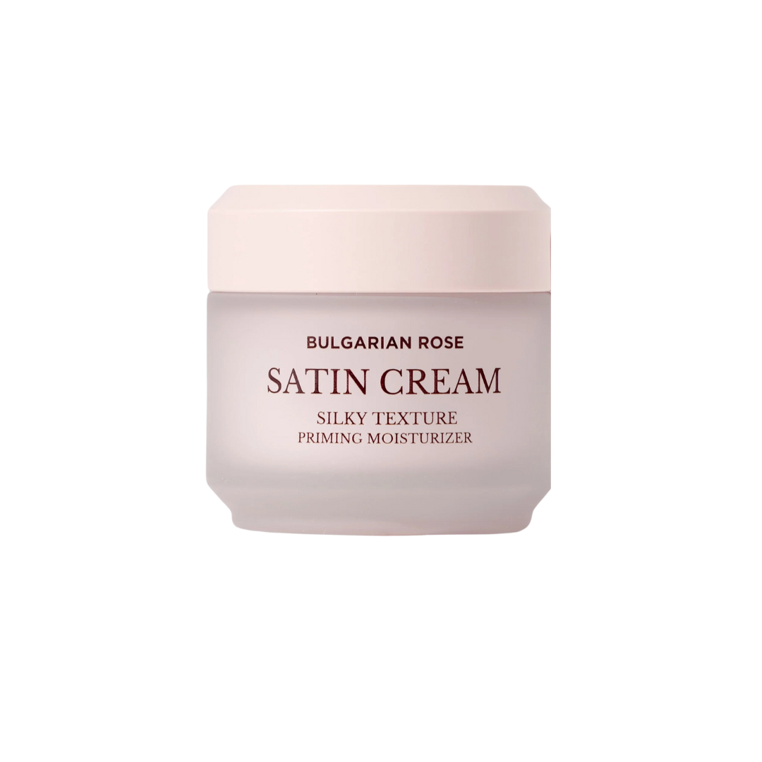 HEIMISH Bulgarian Rose Satin Cream is a lightweight, hydrating cream infused with Bulgarian Rose Water to revitalize and moisturize the skin. With nourishing ingredients like Shea Butter, Niacinamide, Ascorbic Acid, and Green Tea Extract, it helps brighten the complexion and provide antioxidant protection. The silky texture absorbs smoothly, leaving the skin soft, radiant, and refreshed. Suitable for all skin types, it's perfect for daily use to achieve a glowing, healthy look.