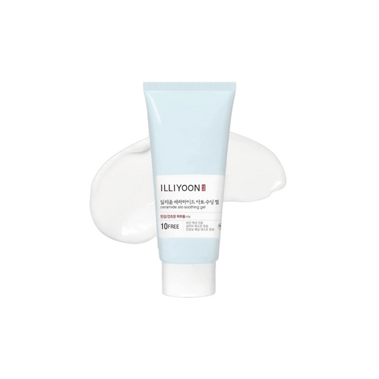 ILLIYOON Ceramide Ato Soothing Gel is a lightweight hydrating gel designed to calm irritation and support a healthy skin barrier. Formulated with Ceramide NP and Squalane, it helps lock in moisture and protect the skin, while Glycerin and Betaine provide lasting hydration. The gentle, fast-absorbing texture soothes sensitive skin without feeling heavy or sticky, leaving the skin soft, smooth, and refreshed. Suitable for all skin types, especially sensitive and dry skin.
