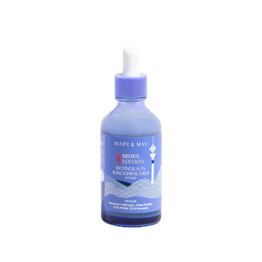 MARY &amp; MAY Rice Niacin 10% Triple Vitamin Serum Seoul Edition is a brightening and hydrating serum infused with 10% Niacinamide, Rice Extract, and Triple Vitamins (Vitamin B, C, and E). This potent formula helps even out skin tone, improve texture, and restore radiance while maintaining hydration. Packed with soothing ingredients like Panthenol and Bisabolol, it supports a healthy skin barrier, leaving your complexion luminous and refreshed. Perfect for dull or uneven skin.