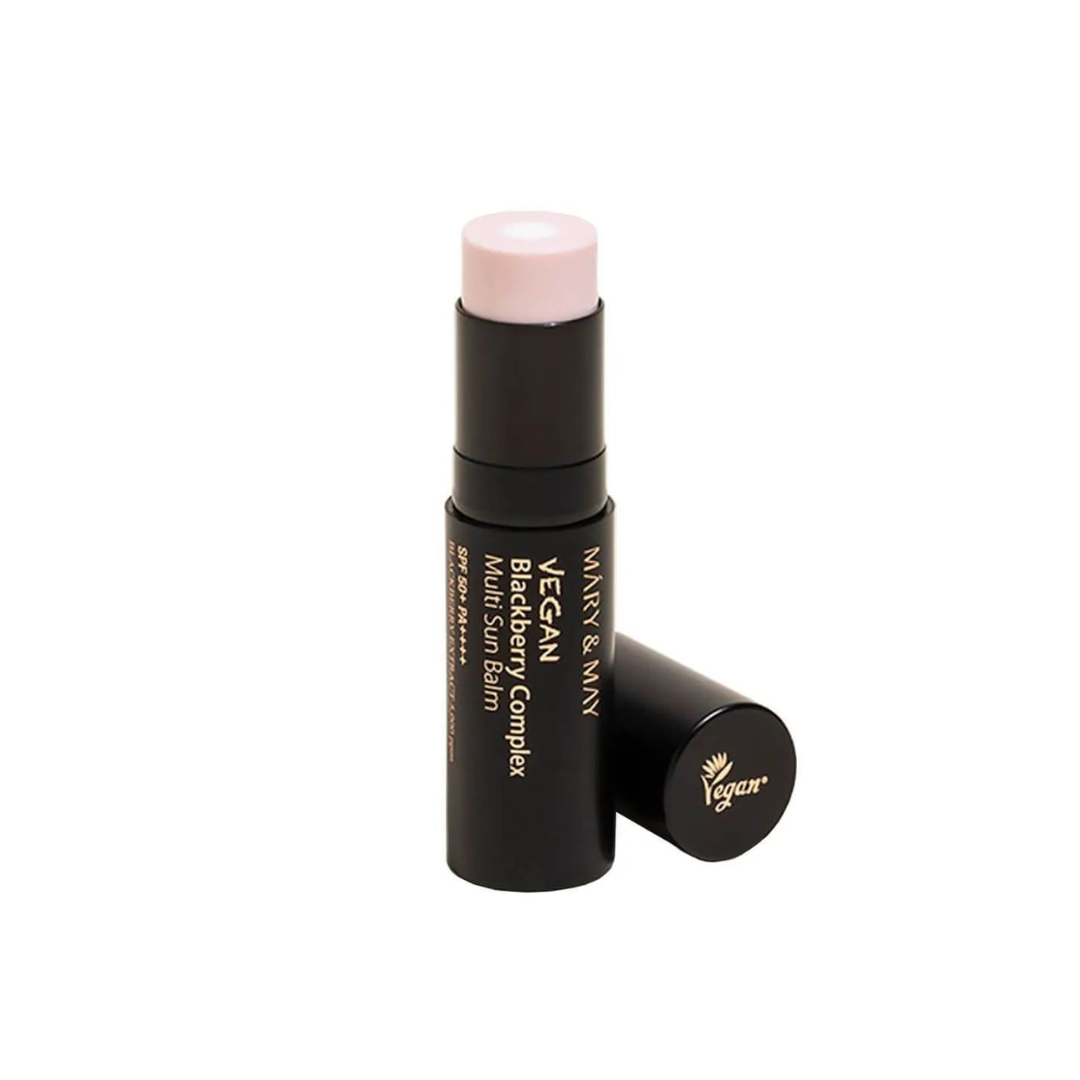 MARY & MAY Vegan Blackberry Complex Multi Sun Balm is a convenient, all-in-one sun protection stick enriched with Western Raspberry Extract and Blue Lotus Flower Water to soothe and hydrate skin. Featuring a lightweight, non-greasy formula with Jojoba Seed Oil and Alpha-Bisabolol, it nourishes and calms while protecting with broad-spectrum SPF coverage. The balm’s easy-to-apply texture offers a smooth finish, making it ideal for daily use on the go. Perfect for achieving radiant and protected skin with a ve
