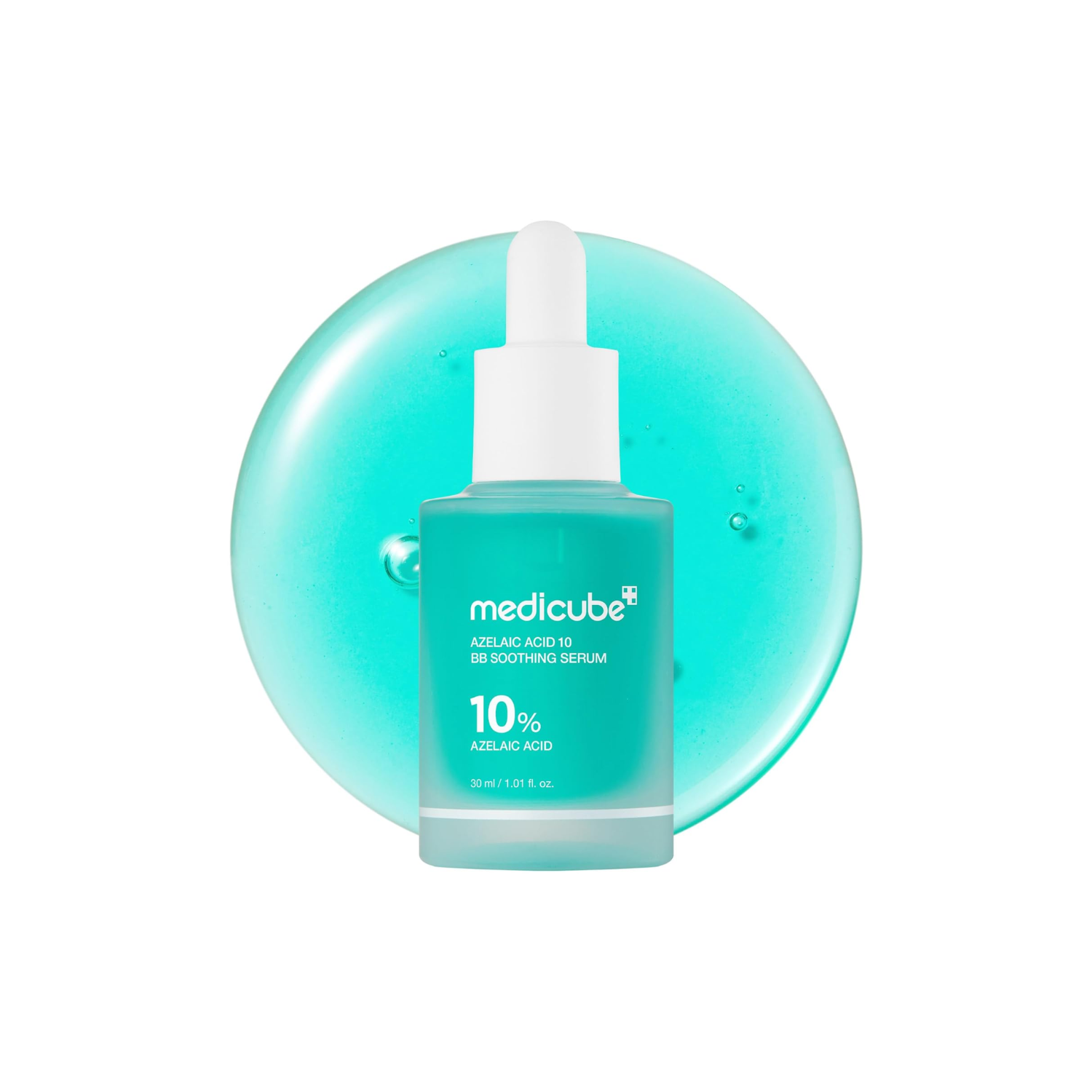 MEDICUBE Azelaic Acid 16 BB Soothing Serum is a lightweight treatment designed to balance excess oil, calm irritation, and support clearer-looking skin. Formulated with a high concentration of Azelaic Acid, it helps refine uneven texture, reduce redness, and control sebum. Niacinamide works to improve skin tone and clarity, while Centella Asiatica Extract, Panthenol, and Allantoin soothe and comfort sensitive skin. Ceramide NP, Squalane, and Shea Butter help strengthen the skin barrier and lock in moisture.