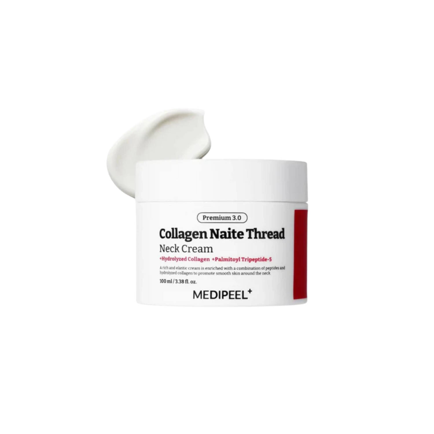 MEDIPEEL Premium Collagen Naite Thread Neck Cream 3.0 is a nourishing neck treatment that helps support firmer-looking skin. Enriched with Collagen, Peptides, and moisturizing ingredients, it delivers targeted care to the neck area, helping skin look smoother, more supple, and well-hydrated with regular use.