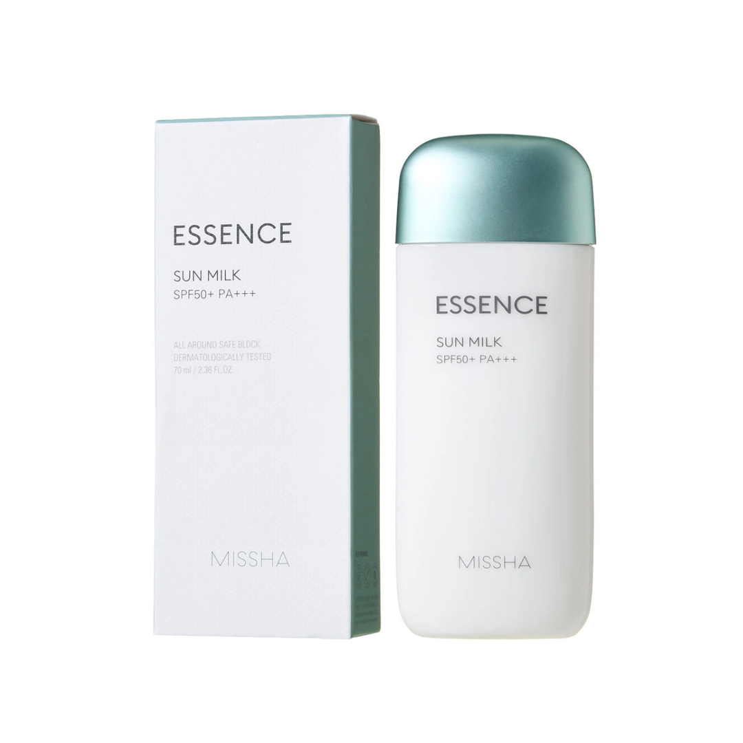 MISSHA All Around Safe Block Essence Sun Milk EX provides broad-spectrum sun protection with a lightweight, hydrating formula. Infused with Aloe Barbadensis Leaf Extract, Rhodiola Rosea Root Extract, and Vaccinium Macrocarpon (Cranberry) Fruit Extract, it soothes and nourishes the skin while shielding it from UV damage. The inclusion of Niacinamide, Fructan, and Sophora Japonica Flower Extract enhances moisture retention and brightens the complexion. Its essence-like texture ensures a smooth, non-sticky app
