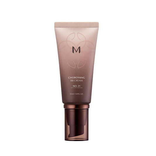 MISSHA M Choboyang BB Cream delivers luxurious care and seamless coverage in one step. Featuring Panax Ginseng Root Extract and Centella Asiatica Extract, it revitalizes and soothes the skin while enhancing its natural barrier. Enriched with Gold and Bifida Ferment Lysate, this BB cream promotes a radiant, healthy-looking complexion. With the hydrating power of Sodium Hyaluronate and firming benefits of Adenosine, it ensures smooth, glowing skin for a flawless finish. Perfect for achieving a balanced and lu