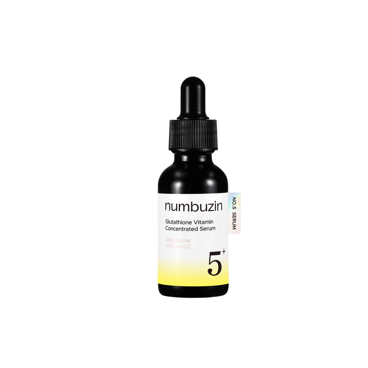 NUMBUZIN No.5+ Glutathione Vitamin Concentrated Serum is a radiance-boosting treatment that helps improve the appearance of dark spots, discoloration, and dullness. Powered by Niacinamide, Tranexamic Acid, Glutathione, Alpha-Arbutin, and multiple forms of Vitamin C, it works to promote a brighter, more even-looking complexion. Panthenol, Ceramide NP, Hyaluronic Acid, and Beta-Glucan provide hydration and soothing care while supporting a healthy skin barrier, leaving skin soft, smooth, and glowing.