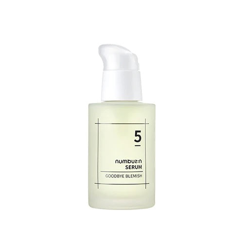 NUMBUZIN No.5 Goodbye Blemish Serum is a targeted brightening treatment that helps fade the look of blemishes and discoloration. Powered by Niacinamide and Vitamin C derivatives, it supports a more even, luminous complexion. Enriched with botanical extracts and hydrating ingredients, it helps soothe irritation while improving overall skin clarity and balance.