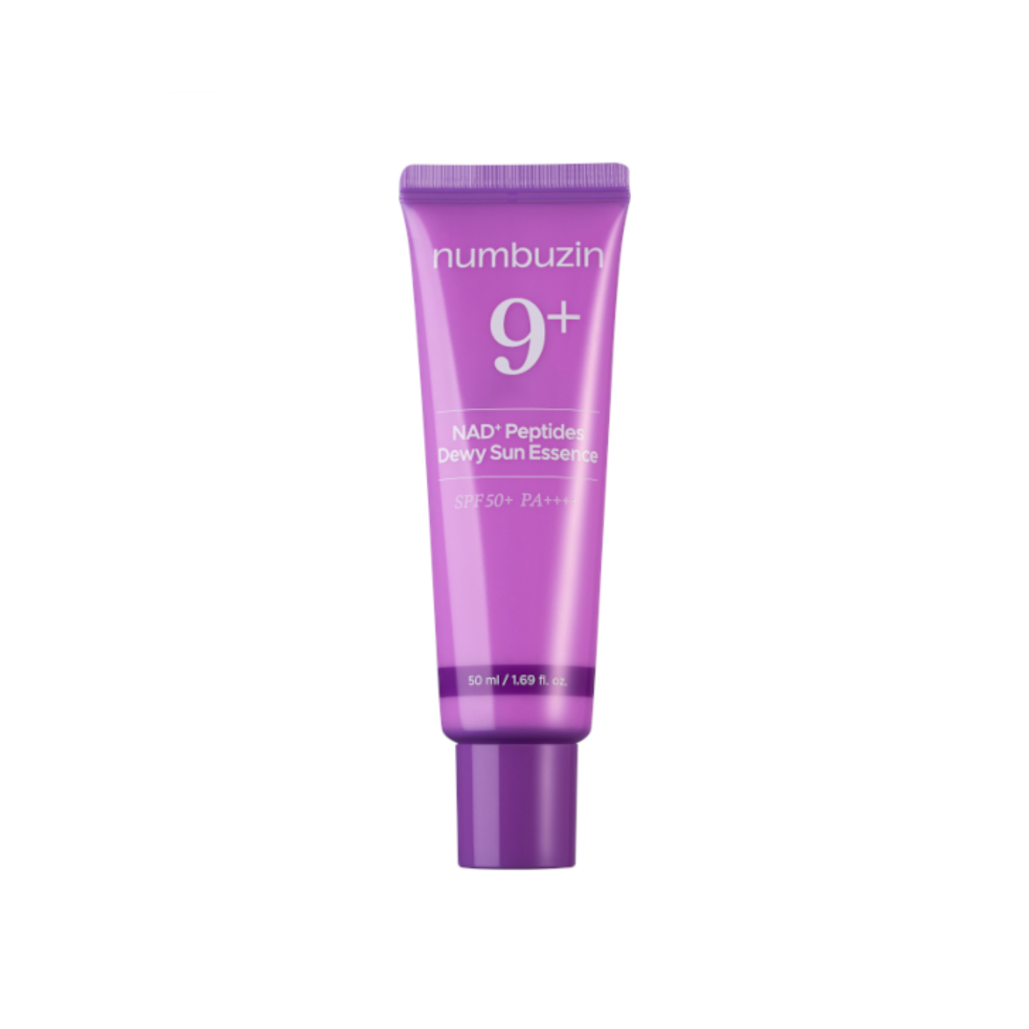 NUMBUZIN No.9 NAD Peptides Dewy Sun Essence SPF 50+ PA++++ is a lightweight Korean sunscreen designed to protect the skin from UV rays while supporting firmness, hydration, and a healthy glow. Formulated with NAD+, 9 Peptides, Collagen, Niacinamide, Panthenol, Centella Asiatica Extract, Allantoin, and Hydrolyzed Hyaluronic Acid, it helps soothe stressed skin, strengthen the skin barrier, and leave the complexion looking fresh and dewy. The smooth, lightweight texture absorbs comfortably with no white cast, 
