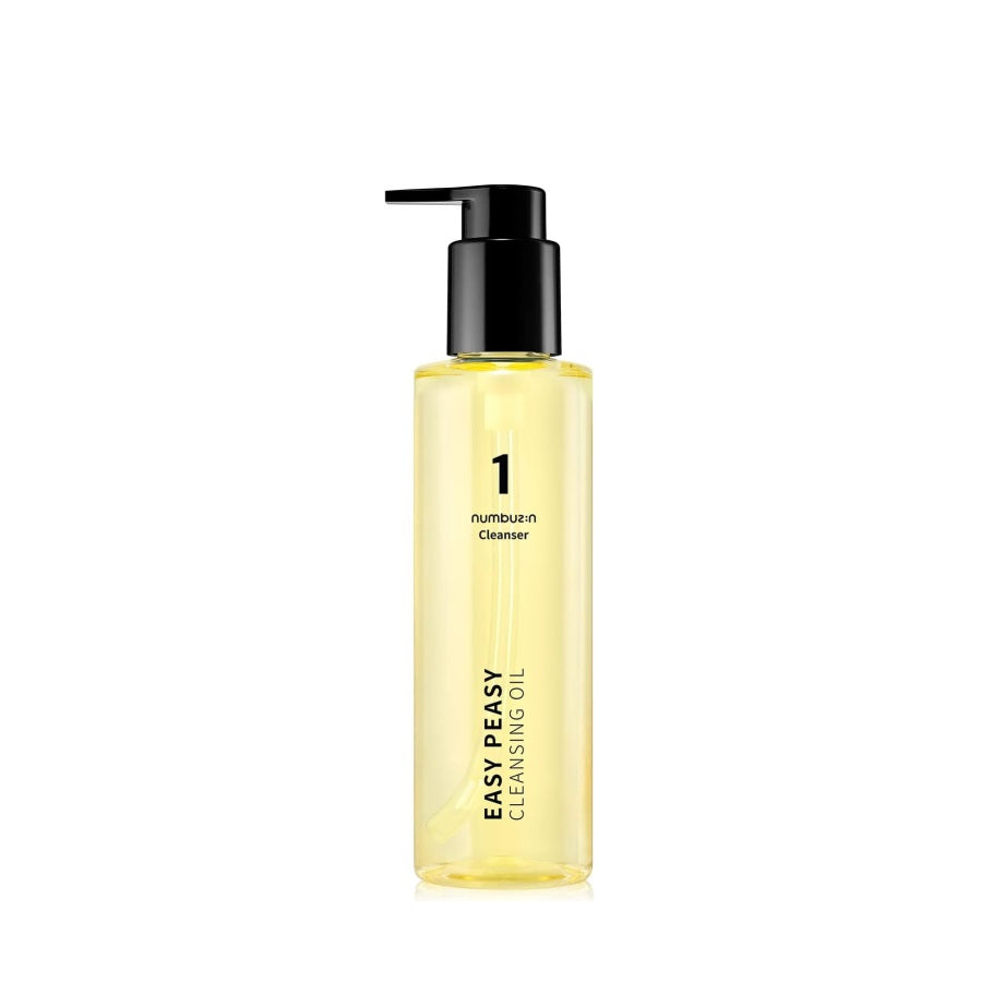 NUMBUZIN No. 1 Easy Peasy Cleansing Oil is a gentle and effective cleansing oil designed to effortlessly remove makeup, impurities, and excess oil. Formulated with nourishing Macadamia Ternifolia Seed Oil and Corn Oil, this cleansing oil deeply cleanses the skin while maintaining its natural moisture balance.&nbsp;