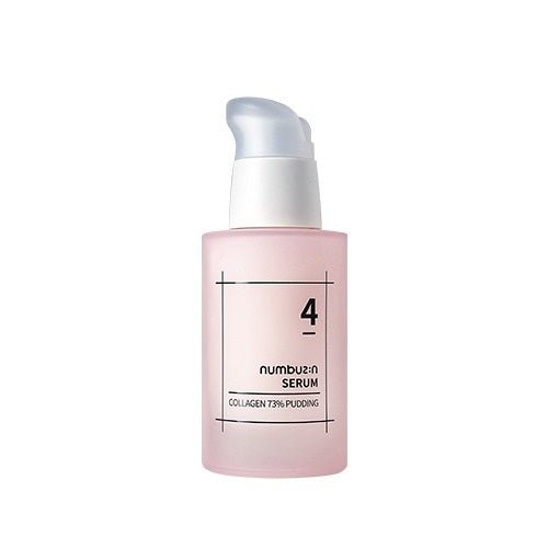 NUMBUZIN No. 4 Collagen 73% Pudding Serum is a firming and hydrating serum with a unique jelly texture. Powered by 73% Collagen Extract and peptides, it helps improve skin elasticity and smooth fine lines. Enriched with Hyaluronic Acid and Niacinamide, it boosts moisture and radiance for plumper, youthful-looking skin.