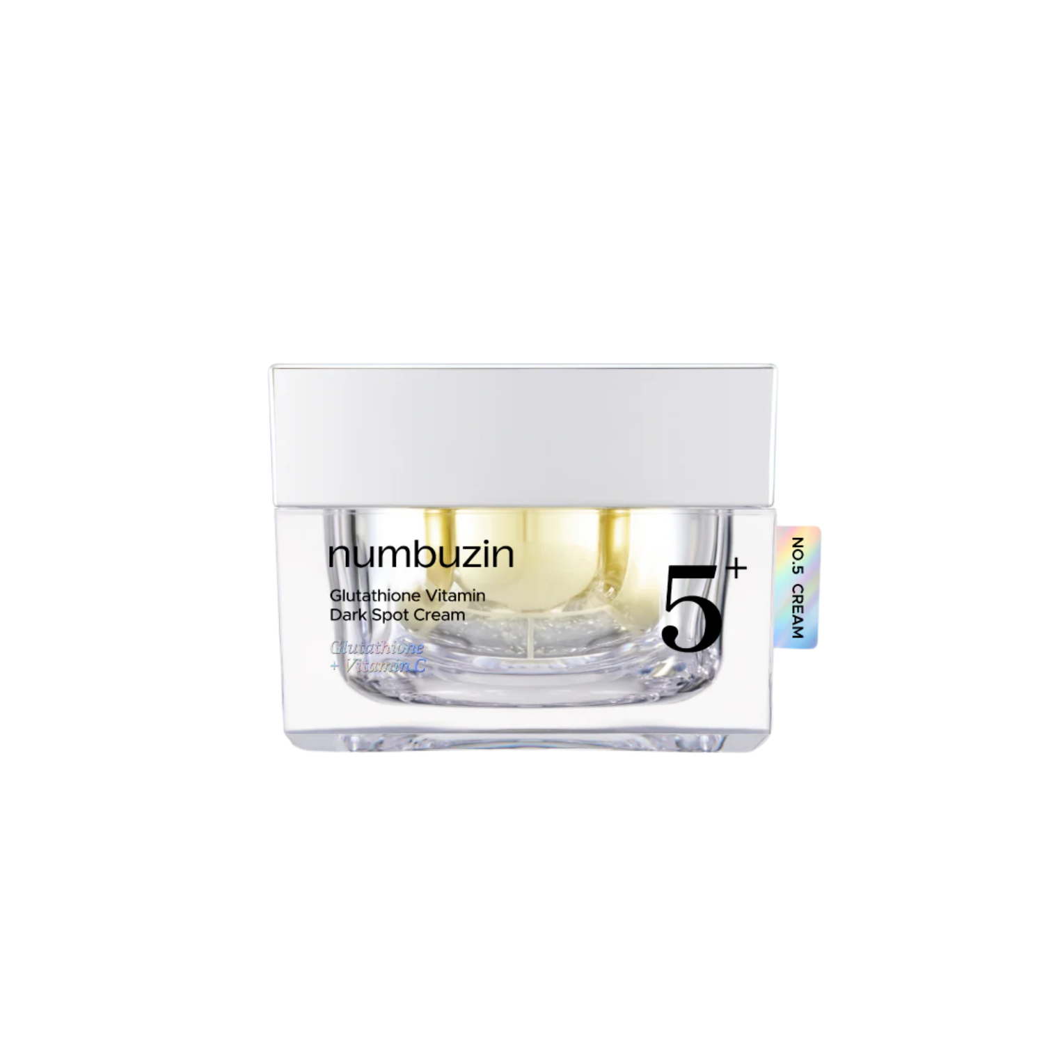 NUMBUZIN No. 5+ Vitamin Glutathione Dark Spot Laser Cream is a lightweight brightening cream designed to target dark spots, dullness, and uneven skin tone. Formulated with Glutathione, L-Cysteine, and Niacinamide, it helps improve the look of discoloration and support a clearer, more radiant complexion. Panthenol, Ceramide NP, and Beta-Sitosterol help hydrate, strengthen the skin barrier, and keep skin feeling smooth and balanced. Suitable for all skin types, including sensitive skin.