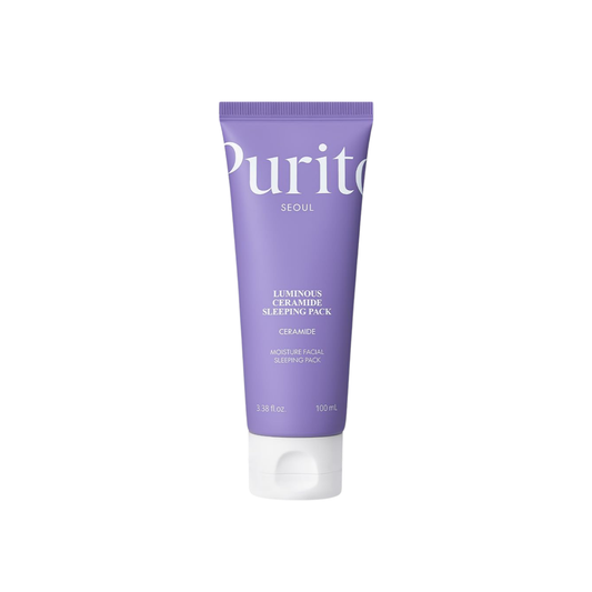 PURITO SEOUL Luminous Ceramide Sleeping Pack is a hydrating overnight mask designed to nourish the skin and support a healthy skin barrier. Formulated with Ceramide NP, Squalane, and Jojoba Oil, it helps lock in moisture while improving skin comfort and elasticity. Centella Asiatica Extract and Madecassoside calm and soothe the skin, while Hyaluronic Acid provides deep hydration. The rich yet non-heavy texture absorbs overnight, leaving skin soft, smooth, and refreshed.&nbsp;